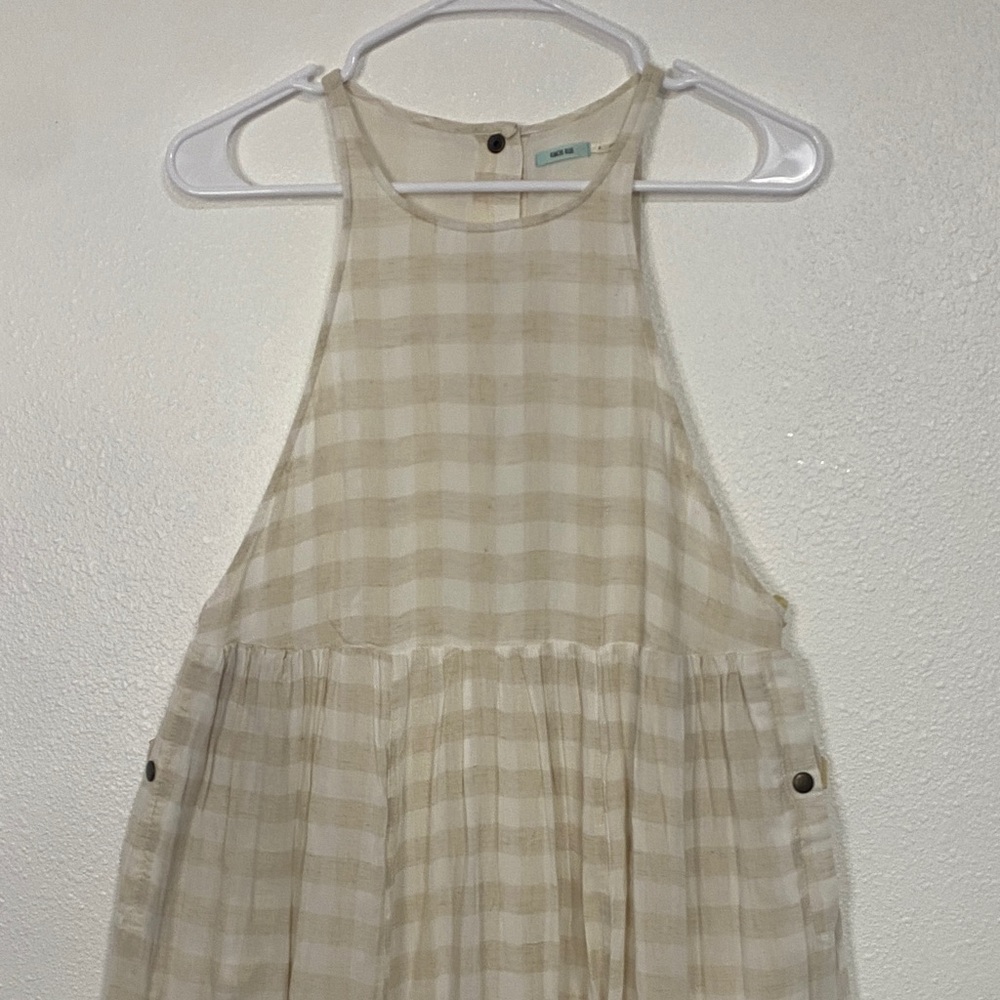 Kimchi Blue Cream Plaid Midi Dress - Picture 5 of 16